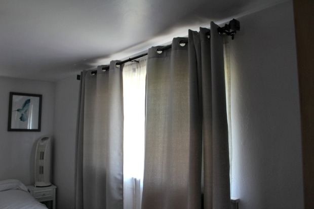 Gray curtains